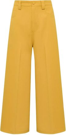 Maliparmi Pantaloni con bottoni - Giallo