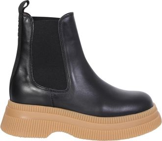 Ganni Zwarte Enkellaarzen voor Vrouwen - Dames - Chelseaboots - Zwart - 37 EU - Schoenen