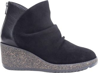 Aetrex Womens Kara Suede Wedge Heel In Black