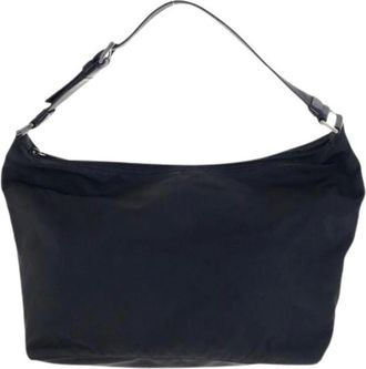 Prada Pre-owned Shoulder Bags, female, Black, Size: ONE SIZE Pre-owned Vintage Nylon Shoulder Bag