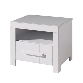 Les Tendances Comodino Erik Con Cassetto In Legno Bianco Vipack