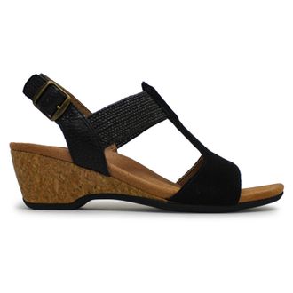 Vionic Kaytie Suede Womens Comfort Sandals - Black - Size:UK 4