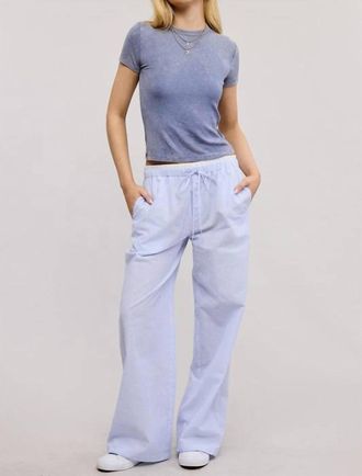 Mimosa Boxer Style Pajama Pant In Blue