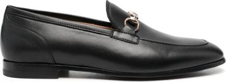Scarosso buckle-detail leather loafers - women - Calf Leather/Calf Leather/Calf Leather - 38.5 - Black