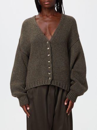 Khaite Cardigan in puro cashmere con scollo a V profondo