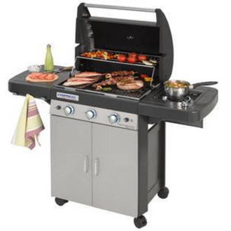 Campingaz Barbacoa A Gas 3 Quemadores + Hornillo Classic Ls Plus 9.600