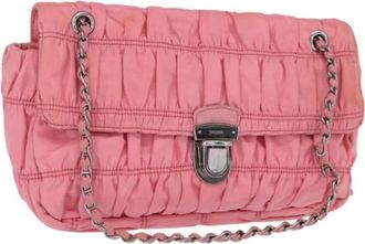 Prada Pre-owned Vintage Schoudertas - Dames - Vintage Schoudertas - Roze - ONE Size - Nylon - Vintage