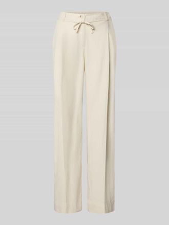 OPUS Hose aus Baumwoll-Leinen-Mix Modell Meeri costal in Sand, Gr&ouml;&szlig;e 34