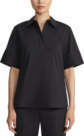 Lafayette 148 New York Plus Half Placket Camp Shirt