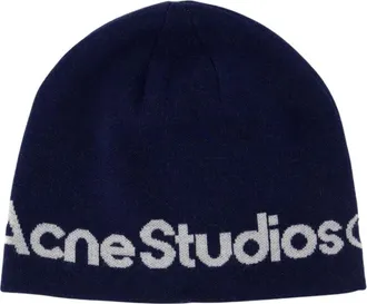 Acne Studios Kort Sport Beanie - - Accessories - unisex - Blu - ONE SIZE