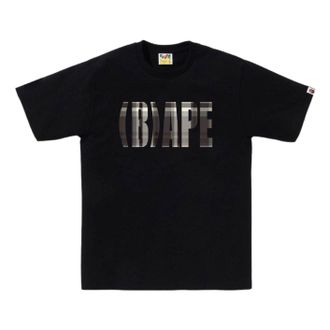 A Bathing Ape Bape Check (B)ape Logo T-Shirt Black 1J80-110-054-BLK