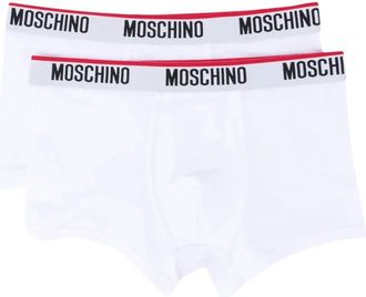 Moschino Trunk Bi-Pack - Heren - Onderbroek - Wit - XS - Katoen - Ondergoed