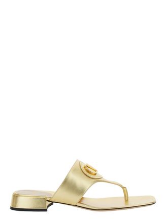 Valentino Garavani Golden Slip On Sandals