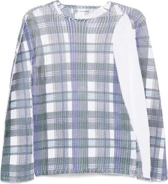 Comme Des Garçons tartan check-print jumper - men - Polyester - S - Blue