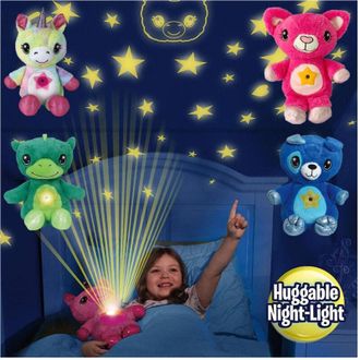 Trade Shop Trade Shop - Oso De Peluche De Peluche Con Proyector De Estrella Ligera Para El Dormitorio Starry Sky