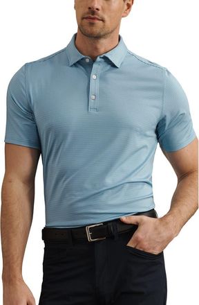 Rhone Drive Time Performance Polo in Azure Blue Stripe at Nordstrom, Size Xx-Large