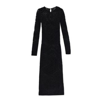 Etro Dames, Jurken, Zwart, Maat: S Leer
