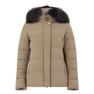 Moorer Kilie-Fur-Kn Jacket - Jackets - Mujer - Marr&oacute;n - M