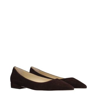 Jimmy Choo London Suede Ballet Flat - Brown