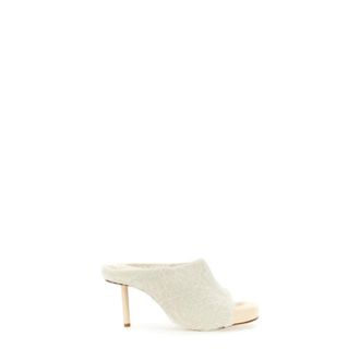 Jacquemus Nuvola Mules Teddy - Dames - Muiltjes - Wit - 37 EU - Schoenen