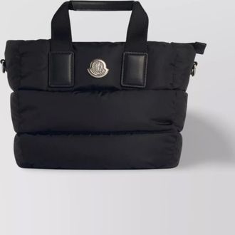Moncler caradoc small nylon quilted tote bag