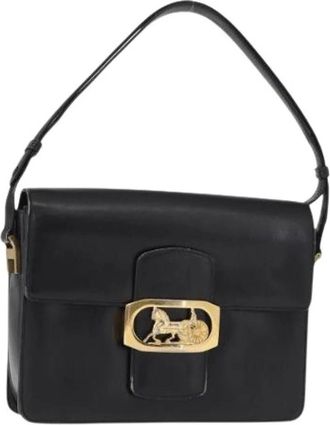 Celine Pre-owned Shoulder Bags, female, Black, Size: ONE SIZE Pre-owned Vintage Shoulder Bag
