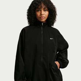 Nike Womens Nike Sportswear Oversized Track Jacket in Black | IQ3164-010