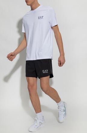 Emporio Armani T-shirt With Logo, Mens, White