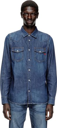 Diesel Denim overshirt - Denim Shirts - Man - Blue