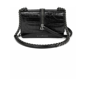 John Richmond Bolso bandolera con estampado de cocodrilo - Bags - Mujer - Negro - ONE SIZE