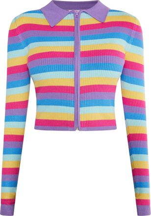 Mymo Kort vest Dames Violet veelkleurig