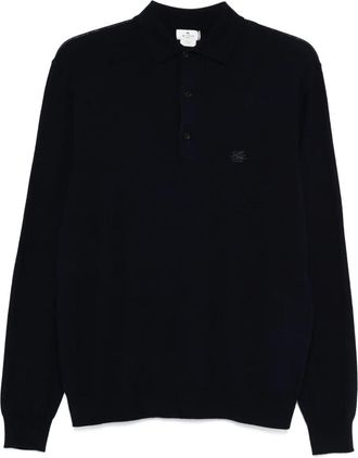 Etro Polo con logo - Blu