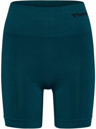 Hummel Shorts HUMMEL hmlTIF SEAMLESS SHORTS, Damen, Gr. XS, N-Gr, blau (schwarz sea), Obermaterial: 85% Polyamid, 15% Elasthan, eng, Hosen Shorts