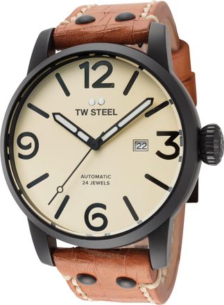 TW Steel Mens Maverick 48mm Brown Automatic Watch
