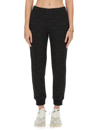 Moschino White Cotton Logo Activewear