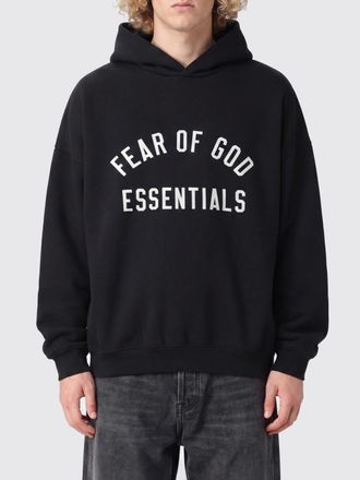 Fear of God Felpa con cappuccio in misto cotone con logo a contrasto