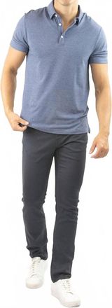 Jachs NY Straight Fit 5 Pocket Summer Commuter Pants In Slate Navy