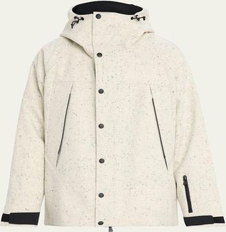 Moncler Marnaz Technical Wool Hooded Insulated Ski Jacket