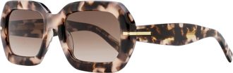 BOSS Boss Womens Faceted Geometric Sunglasses B1732GS HT8HA Pink Havana 54mm