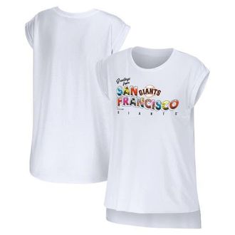 WEAR by Erin Andrews Womens WEAR by Erin Andrews White San Francisco Giants Greetings From T-Shirt at Nordstrom, Size Small