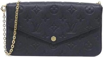 Louis Vuitton Vintage, unisex, Zwart, ONE Size, Leer, Pre-owned Pochette Schoudertas
