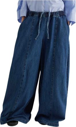 Meimeij Broeken, Dames, Blauw, S, Denim, Pantalone Denim