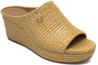 Aerosoles Cafe Woven Wedge Sandal in Natural at Nordstrom, Size 9.5
