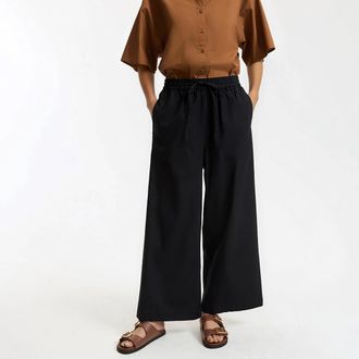 La Redoute Collections Wijde broek met elastische taille