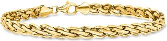 Ross-Simons 14kt Yellow Gold Flat Rope-Chain Bracelet