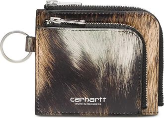 Carhartt Work in Progress Portafoglio con zip Double Vegas - Marrone