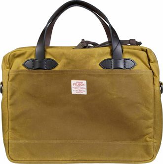 Filson Oil-Finished Tin Cloth Leather Briefcase