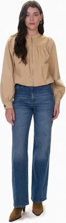 Rebecca Taylor Isabel Bubble Jacket in Khaki at Nordstrom, Size X-Large