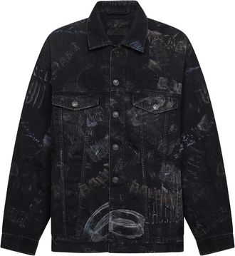 Balenciaga Denim Jackets, male, Black, Size: M Oversized Jacket