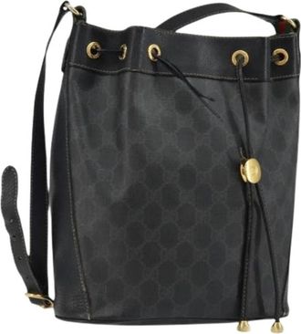 Gucci Pre-owned Bucket Bags, female, Black, Size: ONE SIZE Pre-owned Bucket Bag